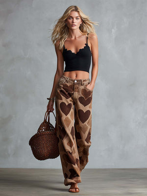 The Aubeline-Rose Denim Trousers