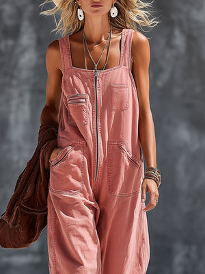 The Basilie Denim Jumpsuit