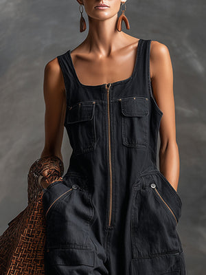 The Baudelie Denim Jumpsuit