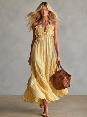 The Liobane Chiffon Maxi Dress