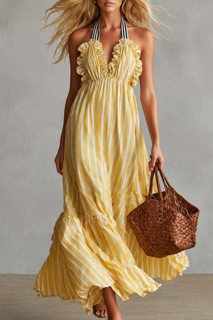 The Liobane Chiffon Maxi Dress