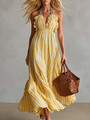 The Liobane Chiffon Maxi Dress