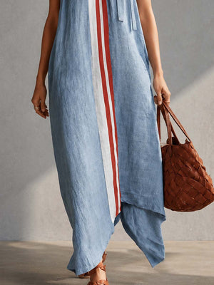 The Léa-Rose Cotton Linen Maxi Dress