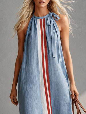 The Léa-Rose Cotton Linen Maxi Dress