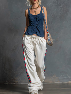 The Maëlle Pleated Cotton Set