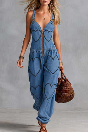The Augustelle Denim Jumpsuit
