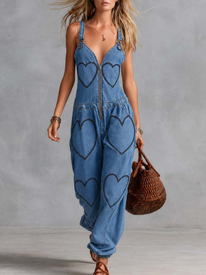 The Augustelle Denim Jumpsuit