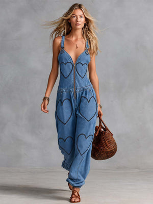 The Augustelle Denim Jumpsuit