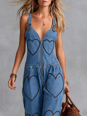 The Augustelle Denim Jumpsuit