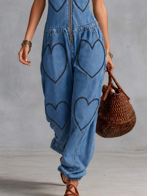 The Augustelle Denim Jumpsuit