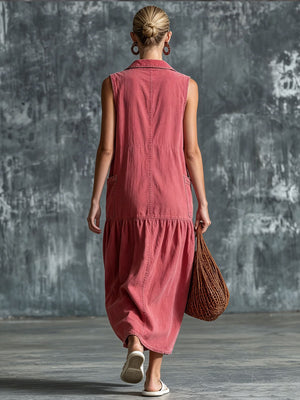 The Jacobine Denim Midi Dress