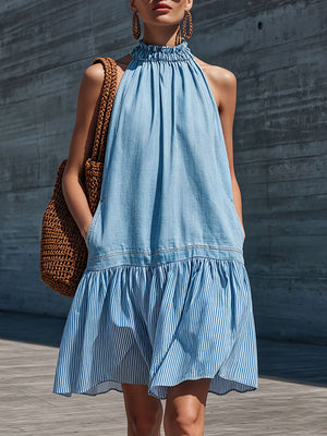 The Lucinde Cotton Linen Mini Dress