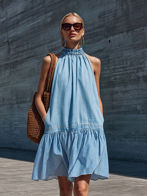 The Lucinde Cotton Linen Mini Dress