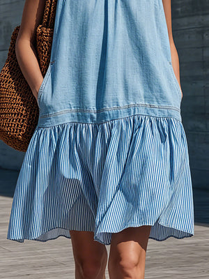 The Lucinde Cotton Linen Mini Dress