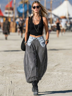 The Arcangèle Cotton Linen Trousers