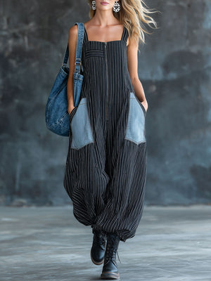 The Ardouine Cotton Linen Jumpsuit