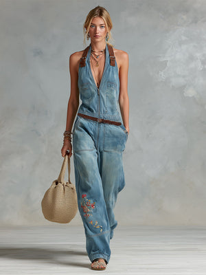 The Antonine Denim Jumpsuit