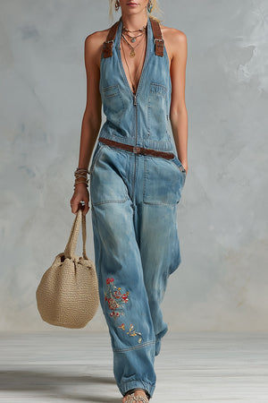 The Antonine Denim Jumpsuit