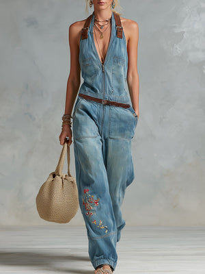 The Antonine Denim Jumpsuit