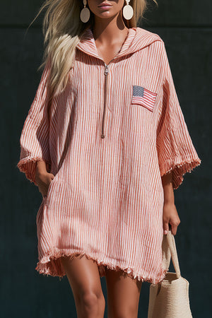 The Mainsente Cotton Linen Mini Dress