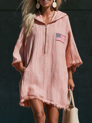 The Mainsente Cotton Linen Mini Dress