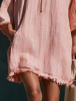 The Mainsente Cotton Linen Mini Dress