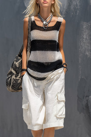 The Nathalie Striped Knit Set