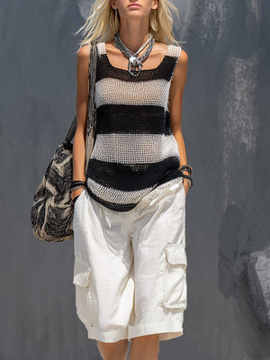 The Nathalie Striped Knit Set