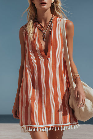 The Marcelline Cotton Linen Mini Dress