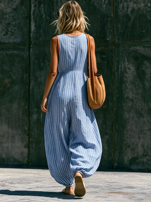 The Anseline Cotton Linen Jumpsuit