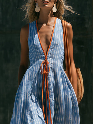 The Anseline Cotton Linen Jumpsuit