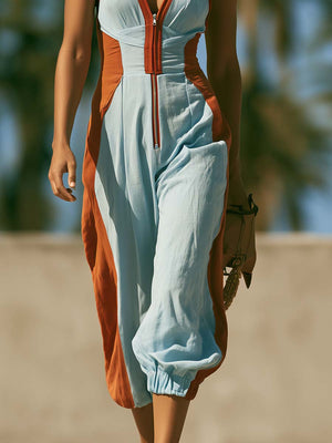 The Andrenne Cotton Linen Jumpsuit