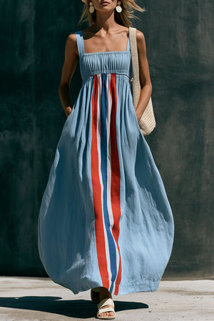 The Mahaut Cotton Linen Maxi Dress