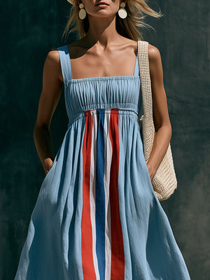 The Mahaut Cotton Linen Maxi Dress