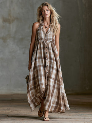 The Mardochée Cotton Linen Maxi Dress