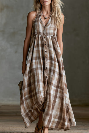 The Mardochée Cotton Linen Maxi Dress