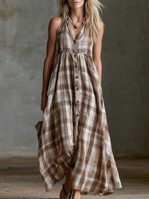 The Mardochée Cotton Linen Maxi Dress