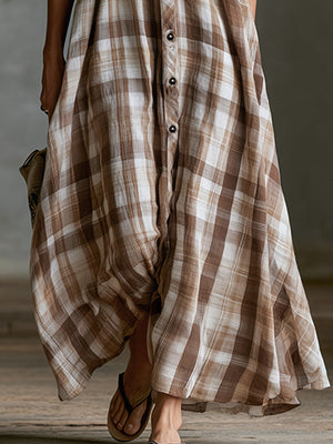 The Mardochée Cotton Linen Maxi Dress