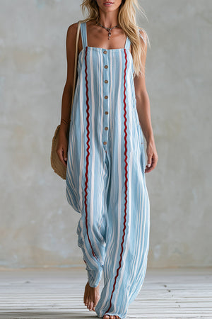 The Almodie Cotton Linen Jumpsuit