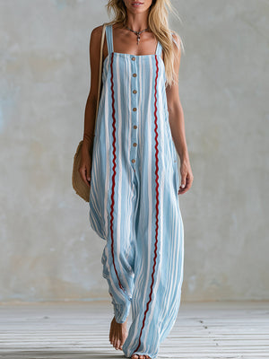 The Almodie Cotton Linen Jumpsuit