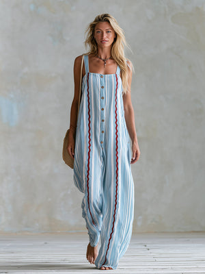 The Almodie Cotton Linen Jumpsuit