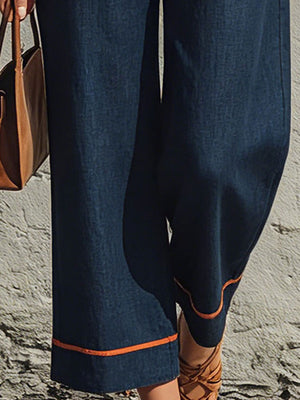 The Amélina Cotton Linen Jumpsuit