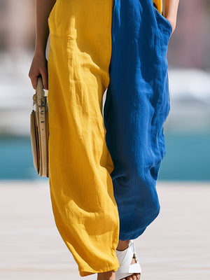 The Aloysia Cotton Linen Jumpsuit