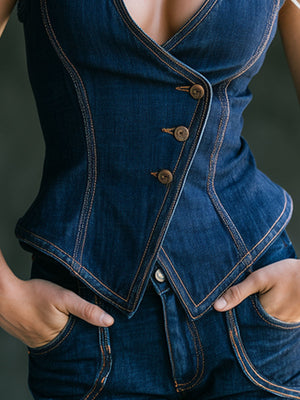 The Sibylle Denim Vest