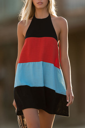 The Mistral Cotton Linen Mini Dress