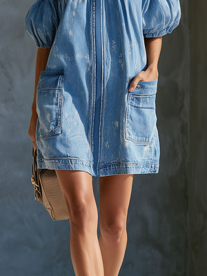 The Mietta Denim Mini Dress