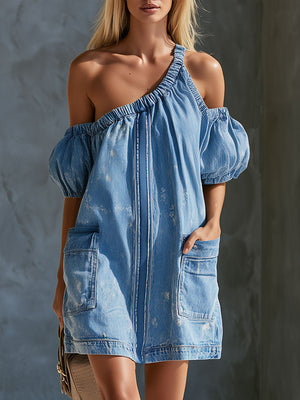 The Mietta Denim Mini Dress