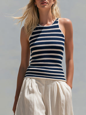The Ursule Striped Linen Set