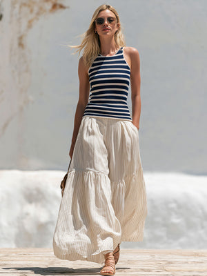The Ursule Striped Linen Set