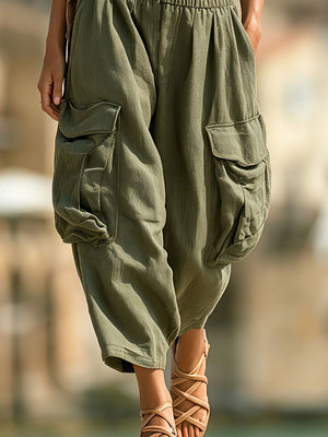 The Tiphaine Striped Linen Set
